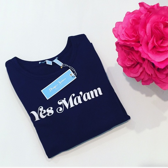 Draper James Tops - NWTs Draper James “Yes Ma’am” French Navy Sweater